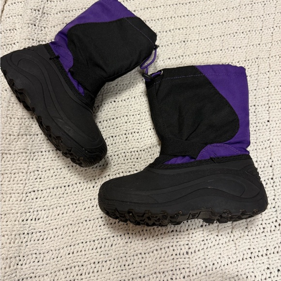 Kamik Black and Purple Winter Snow Boots Kids 13 Snowbound - Picture 2 of 4